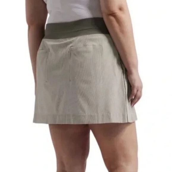 Athleta Brooklyn Tennis Striped Mini Sporty Casual Skort Skirt Plus Size 24. - Picture 3 of 13